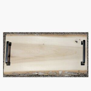 Dresden & Co. Bark-Sided Real Wood Serving Tray